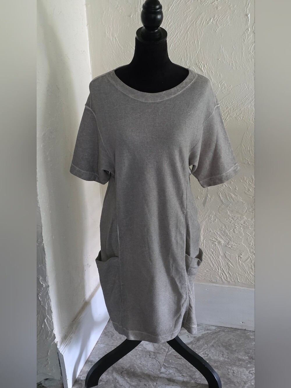Tandem Gray Dress NWT, Pockets, Made In Italy